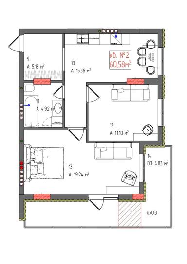 2-rooms apartment apartment by the address st. Petefi Shandora pl (area 56 m²) - Atlanta.ua - photo 20