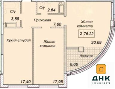 3-rooms apartment apartment by the address st. Kulikovo pole pl Oktyabrskoy revolyutsii pl (area 80 m²) - Atlanta.ua - photo 28