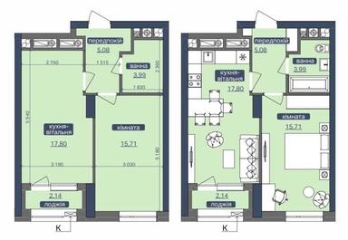 1-кімнатна квартира за адресою (площа 45 м²) - Atlanta.ua - фото 22