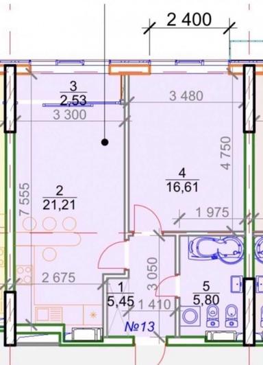 2-кімнатна квартира за адресою вул. Пимоненка (площа 52 м²) - Atlanta.ua - фото 16