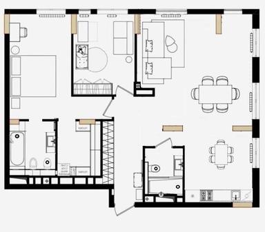 3-rooms apartment apartment by the address st. Ul Salyutnaya (area 99 m²) - Atlanta.ua - photo 26