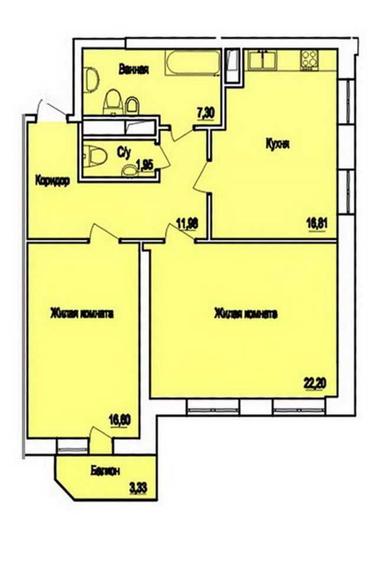 2-комнатная квартира по адресу Куликово поле пл. (площадь 77 м²) - Atlanta.ua - фото 13