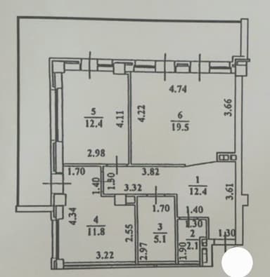 2-комнатная квартира по адресу ул. Спортивная (площадь 72 м²) - Atlanta.ua - фото 36