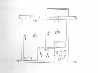 1-кімнатна квартира за адресою вул. Сахарова (площа 50,7 м²) - Atlanta.ua - фото 19
