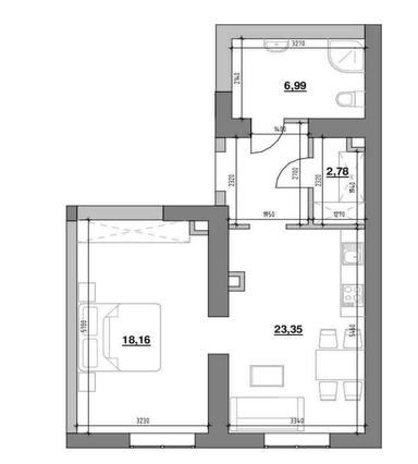 1-room apartment apartment by the address st. Zaliznichna (area 54 m²) - Atlanta.ua - photo 11