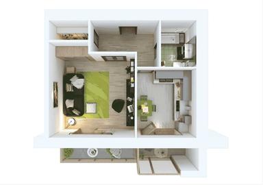 1-комнатная квартира по адресу (площадь 35 м²) - Atlanta.ua - фото 11