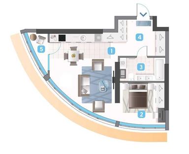 1-кімнатна квартира за адресою вул. Електриків (площа 52,2 м²) - Atlanta.ua - фото 7