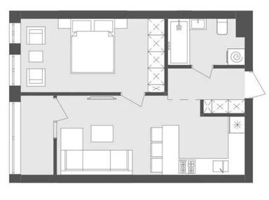 1-кімнатна квартира за адресою вул. Франка (площа 45 м²) - Atlanta.ua - фото 14