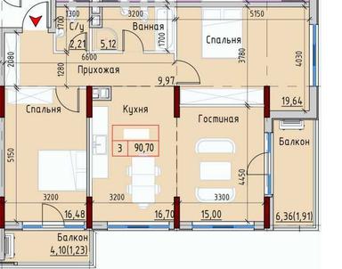 2-комнатная квартира по адресу (площадь 91 м²) - Atlanta.ua - фото 26