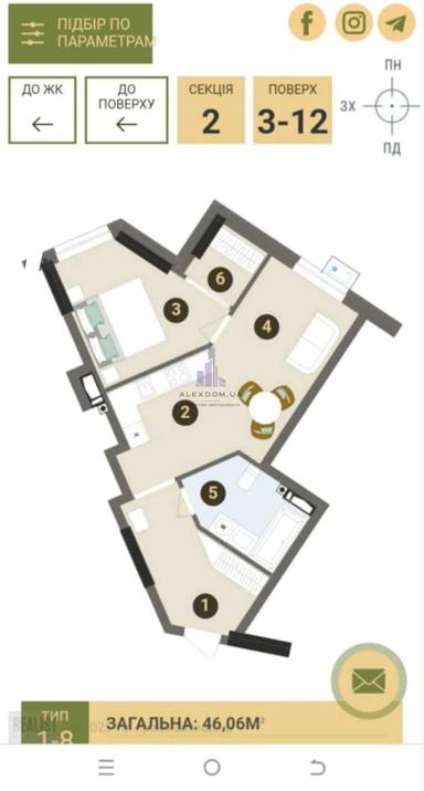 1-кімнатна квартира за адресою вул. Львівська (площа 46 м²) - Atlanta.ua - фото 32