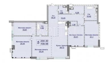 4+-rooms apartment apartment by the address st. Bulvar Druzhby Narodov (area 200 m²) - Atlanta.ua - photo 6