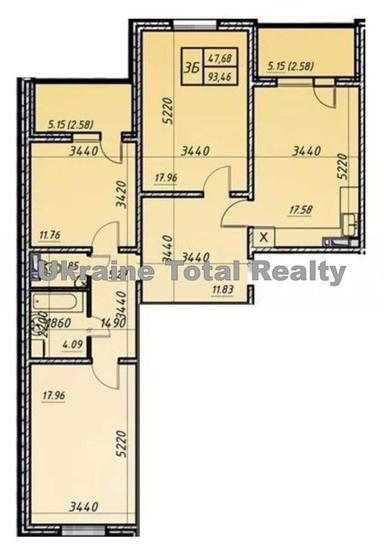 3-комнатная квартира по адресу ул. Коноплянская (площадь 94 м²) - Atlanta.ua - фото 16