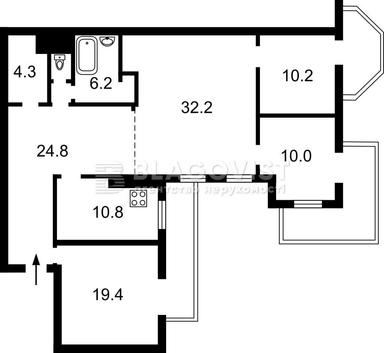 Багатокімнатна квартира за адресою (площа 126,8 м²) - Atlanta.ua - фото 48