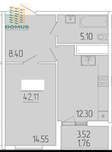 1-room apartment apartment by the address st. Tankistov (area 42,1 m²) - Atlanta.ua - photo 11