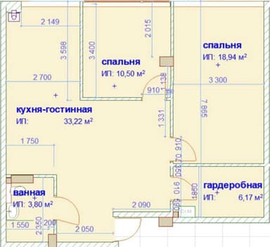 2-комнатная квартира по адресу (площадь 72,6 м²) - Atlanta.ua - фото 14