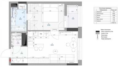 1-room apartment apartment by the address st. Ul Zarechnaya (area 50 m²) - Atlanta.ua - photo 45