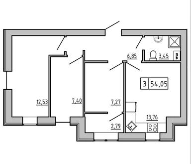 3-кімнатна квартира за адресою вул. Фруктова (площа 54 м²) - Atlanta.ua - фото 19