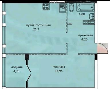 1-комнатная квартира по адресу (площадь 52 м²) - Atlanta.ua - фото 18