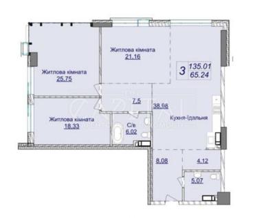 3-rooms apartment apartment by the address st. Bulvar Druzhby Narodov (area 135 m²) - Atlanta.ua - photo 10