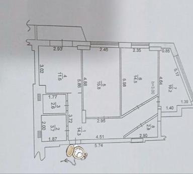 2-комнатная квартира по адресу ул. Приморская (площадь 72 м²) - Atlanta.ua - фото 16