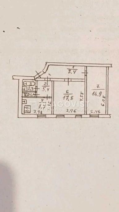 2-rooms apartment apartment by the address st. Bulvar Druzhby Narodov (area 56,6 m²) - Atlanta.ua - photo 18