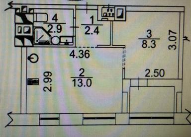 1-кімнатна квартира за адресою вул. Замковецька (площа 29 м²) - Atlanta.ua - фото 48