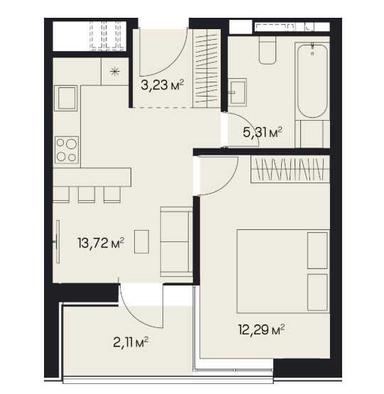 1-room apartment apartment by the address st. Ogrenicha Nikolaya (area 36,2 m²) - Atlanta.ua - photo 5