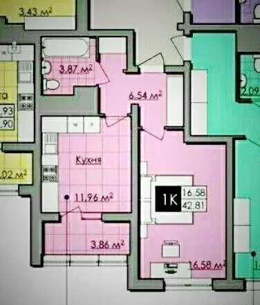 1-комнатная квартира по адресу (площадь 43 м²) - Atlanta.ua - фото 24