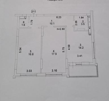 2-кімнатна квартира за адресою вул. Вишгородська (площа 69 м²) - Atlanta.ua - фото 26