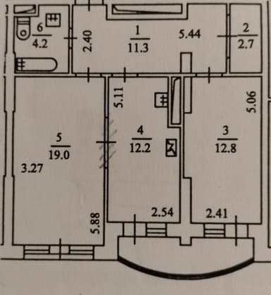 2-кімнатна квартира за адресою вул. Чорнобильська (площа 67,2 м²) - Atlanta.ua - фото 45