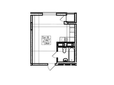 1-кімнатна квартира за адресою (площа 28 м²) - Atlanta.ua - фото 11