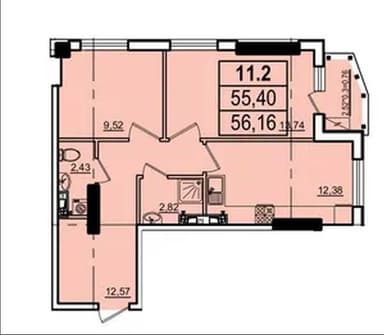 2-комнатная квартира по адресу Куликово поле пл. (площадь 56,2 м²) - Atlanta.ua - imageAlt 16