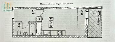 1-кімнатна квартира за адресою вул. Скісна (площа 25,6 м²) - Atlanta.ua - фото 11