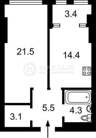1-room apartment apartment by the address st. Ul Borshchagovskaya (area 53 m²) - Atlanta.ua - photo 10