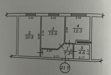 2-комнатная квартира по адресу ул. Танкистов (площадь 61 м²) - Atlanta.ua - фото 22