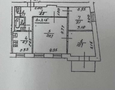 3-кімнатна квартира за адресою вул. Михайлівська (площа 60 м²) - Atlanta.ua - фото 24