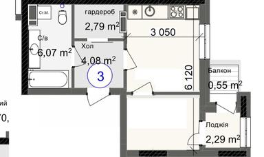 1-кімнатна квартира за адресою вул. Танкістів (площа 34,6 м²) - Atlanta.ua - фото 9