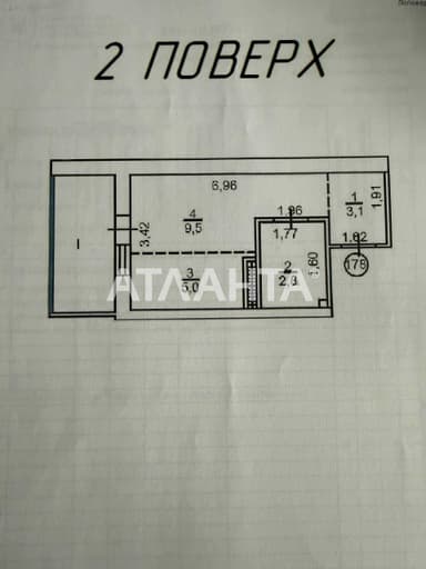 1-комнатная квартира по адресу (площадь 25 м²) - Atlanta.ua - фото 15