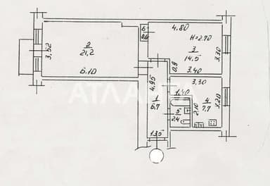 2-кімнатна квартира за адресою (площа 54 м²) - Atlanta.ua - фото 29
