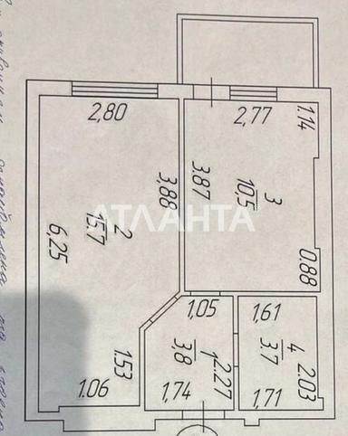 1-кімнатна квартира за адресою (площа 37 м²) - Atlanta.ua - фото 22