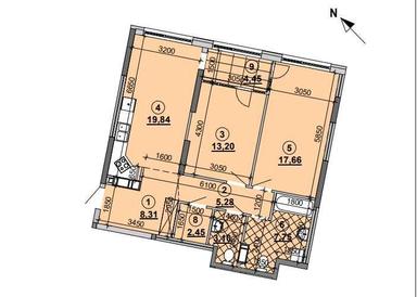 2-кімнатна квартира за адресою (площа 82 м²) - Atlanta.ua - фото 23