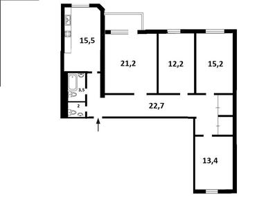 Багатокімнатна квартира за адресою вул. Шевченка (площа 112 м²) - Atlanta.ua - фото 18