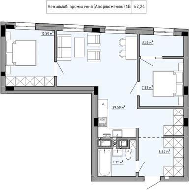 2-rooms apartment apartment by the address (area 62,2 m²) - Atlanta.ua - photo 14