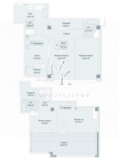 Многокомнатная квартира по адресу ул. Саперное Поле (площадь 326 м²) - Atlanta.ua - фото 28