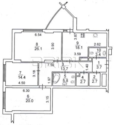 3-rooms apartment apartment by the address st. Ilenka Yuriya (area 114,5 m²) - Atlanta.ua - photo 46