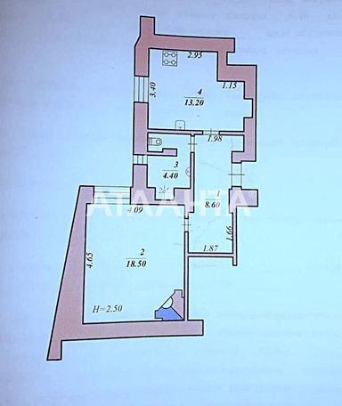 2-комнатная квартира по адресу (площадь 52,7 м²) - Atlanta.ua - фото 22