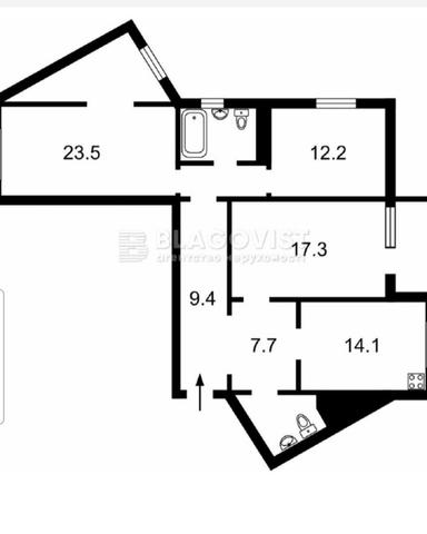 3-rooms apartment apartment by the address st. Ul Zamkovetskaya (area 100 m²) - Atlanta.ua - photo 24