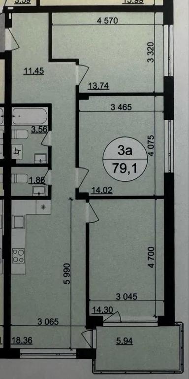 3-rooms apartment apartment by the address (area 79,1 m²) - Atlanta.ua - photo 15