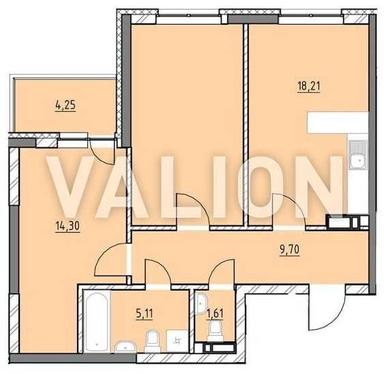 2-кімнатна квартира за адресою (площа 71,5 м²) - Atlanta.ua - фото 6