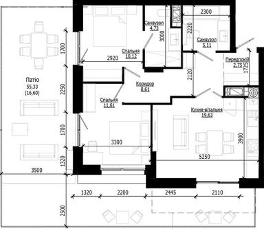 2-rooms apartment apartment by the address (area 79,2 m²) - Atlanta.ua - photo 20